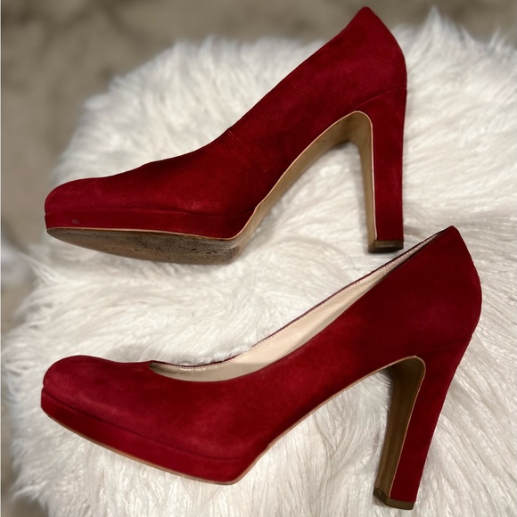 Franco Sarto Burgundy Baroque Pumps - Picture 10 of 16